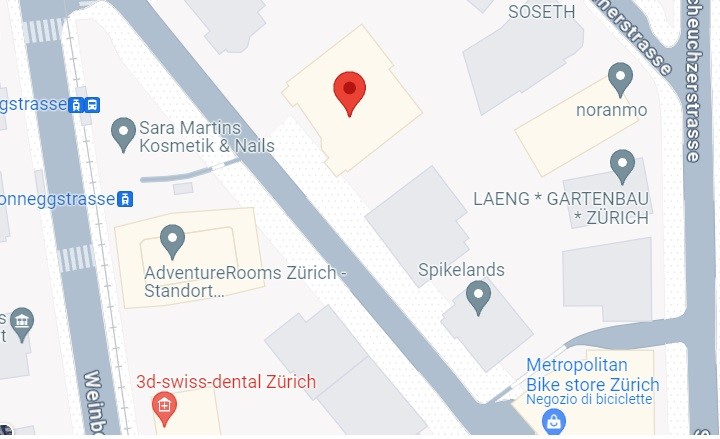 google maps sonneggstrasse 82, 8006 zurigo